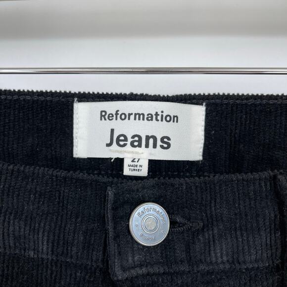 Reformation | Peyton High Rise Bootcut Corduory Pants in Black 27 - Picture 4 of 11